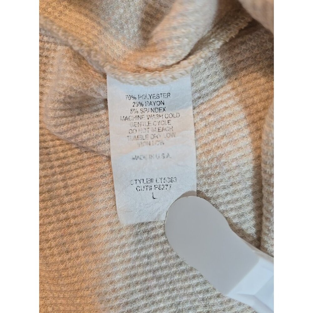 Hailey & Co Waffle Knit Dolman Sleeves Womens Size L - Picture 6 of 10